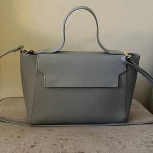 Aurora London Top-Handle Crossbody Handbag, Genuine Saffiano Leather.